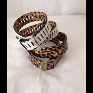 (2) Betsey Johnson Belts, Size Small.